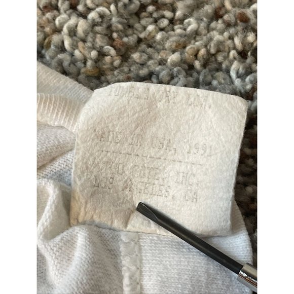 Vintage 1991 Large Disney Mickey Minnie Mouse Embroidered Single Stitch T-Shirt - Picture 4 of 10